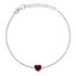 Isadora Damen Armband Silber 925 Herz B 1,4 mm