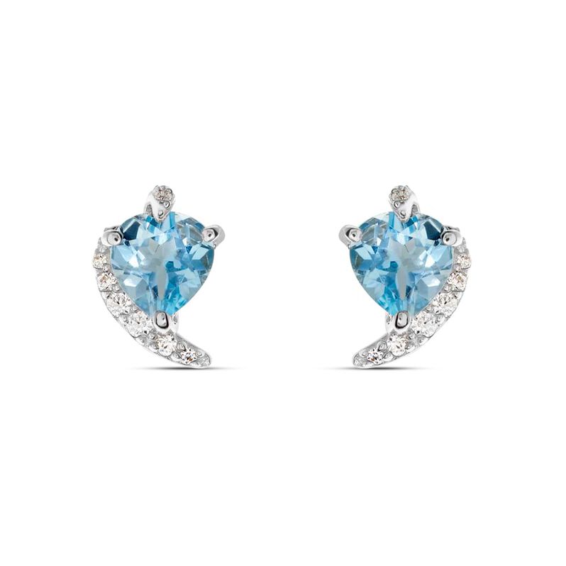Orecchini Lobo Amélie Oro Bianco Topazio Cubic Zirconia - Spannringe Damen | OROVIVO