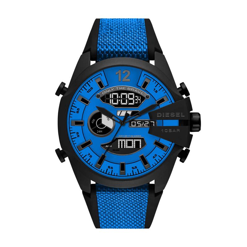 Montre Diesel Mega Chief Bleu - Spannringe Herren | OROVIVO