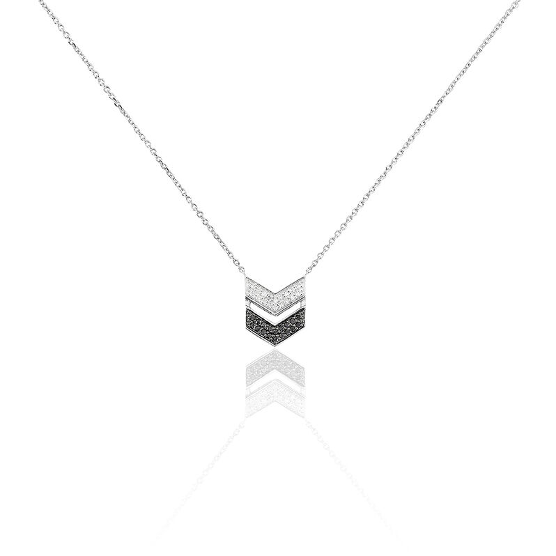 Collier Or Blanc Diamant - Spannringe Damen | OROVIVO
