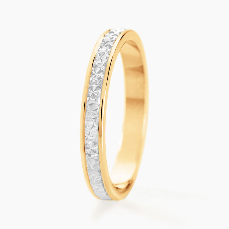 Alliance Venus Ruban Plat Or Bicolore - Spannringe Damen | OROVIVO