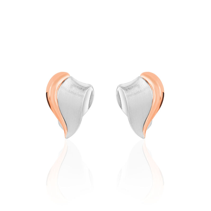 Damenohrclips Silber 925 Bicolor Vergoldet - Ohrstecker Damen | OROVIVO