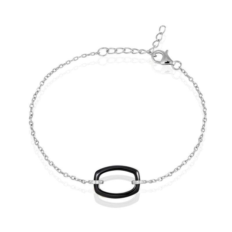 Bracelet Argent Blanc Céramique - Spannringe Damen | OROVIVO
