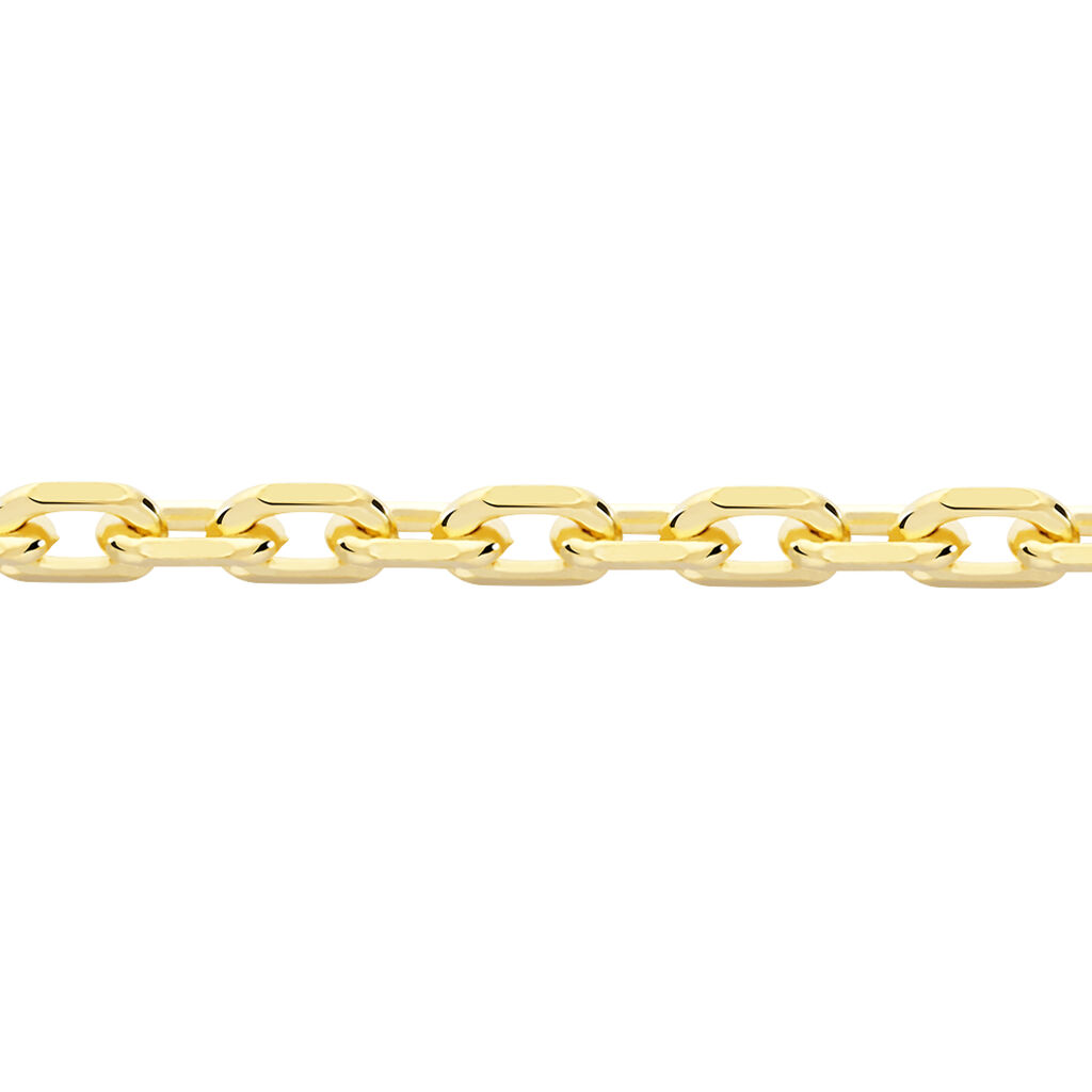 Chaîne Igoa Maille Forçat Diamantee Or Jaune - Spannringe Damen | OROVIVO