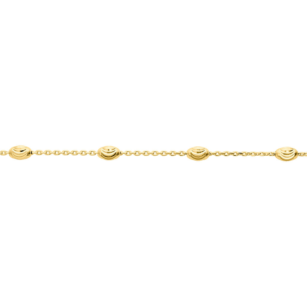 Damenarmband Ankerkette Silber 925 Vergoldet Kugel - Kugelarmbänder Damen | OROVIVO