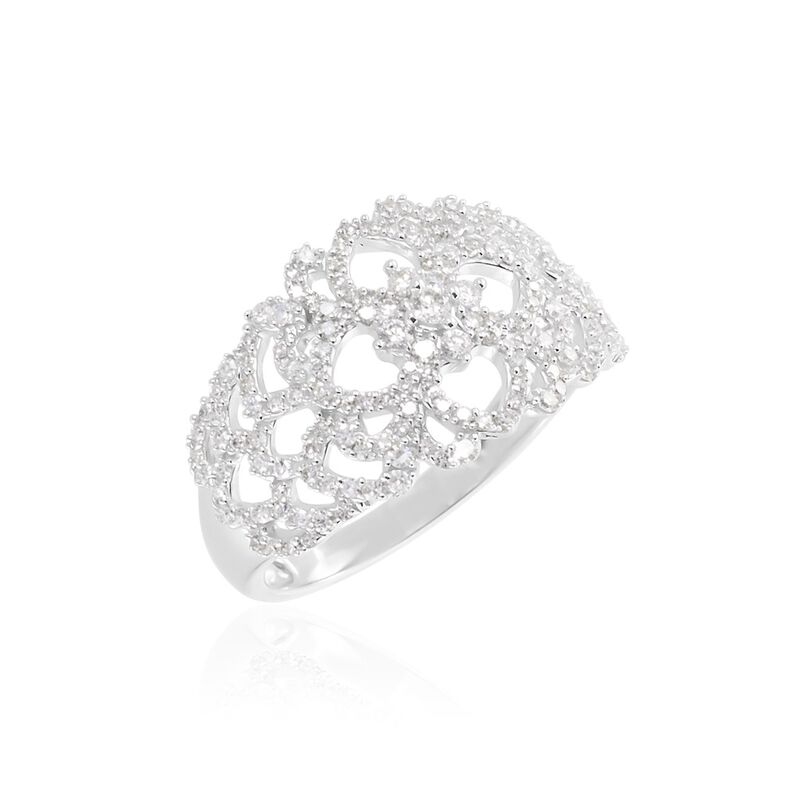 Bague Or Weiss Adanie Diamants - Spannringe Damen | OROVIVO