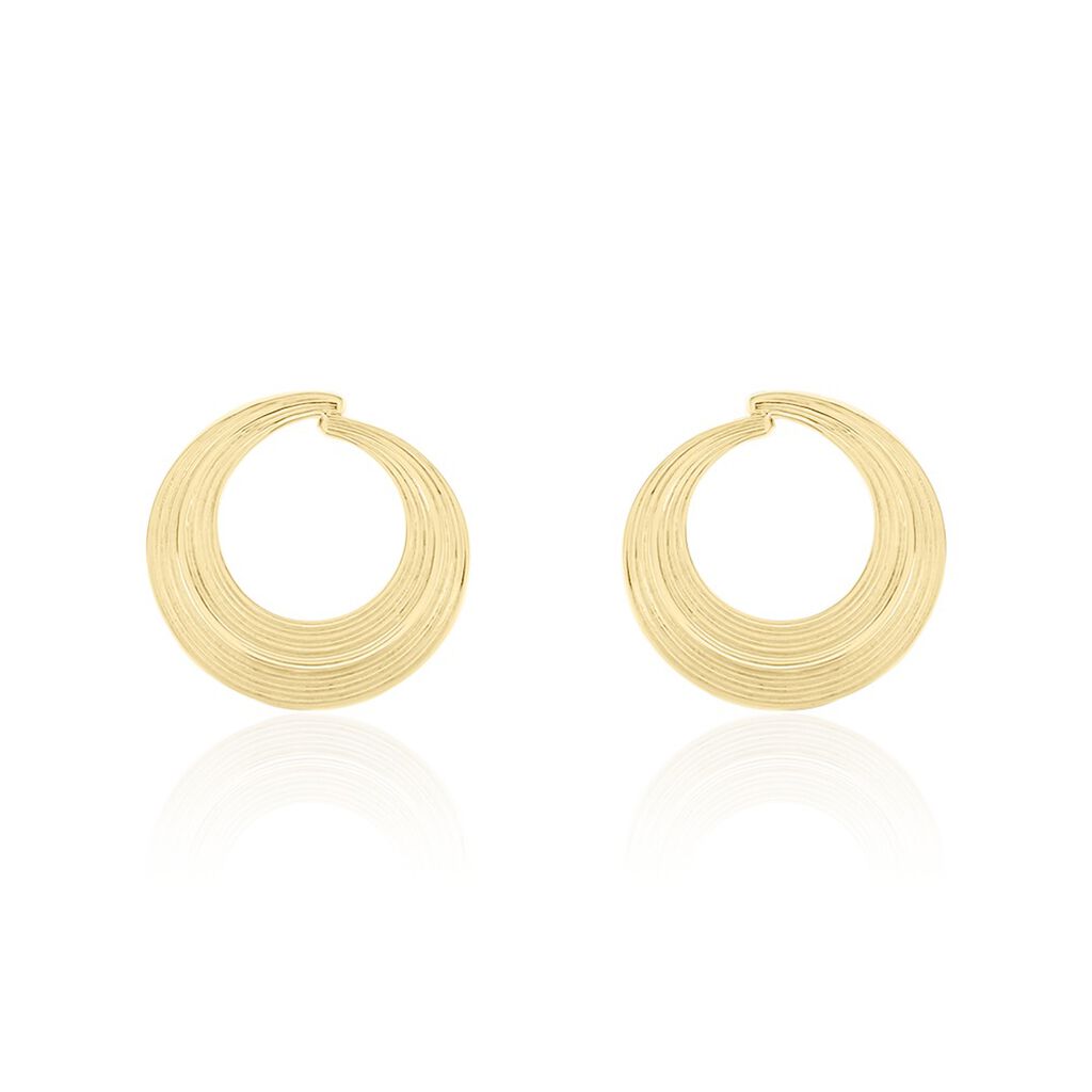 Damen Ohrstecker Messing Gold 750 plattiert  - Ohrringe Damen | OROVIVO
