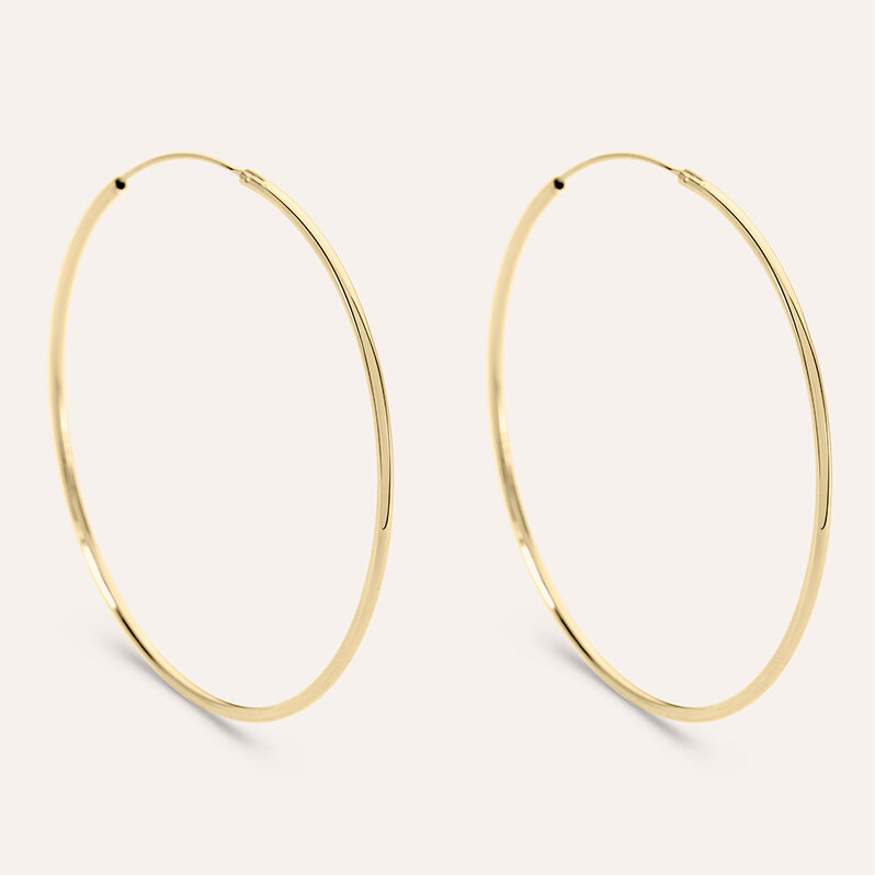 Orecchini A Cerchio Golden Dream Placcato Oro Giallo - Spannringe Damen | OROVIVO