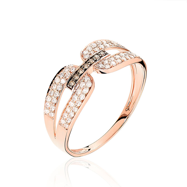 Bague Or Rose Diamant - Spannringe Damen | OROVIVO