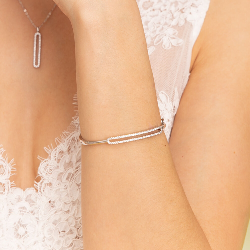 Silber Armband Schmuck Armreif Damen Frauen  8" inch  NEU. 