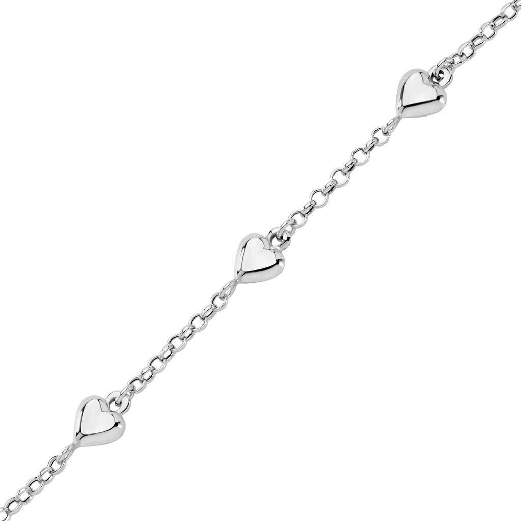 ANDIE Damen Armband Silber 925 Herz B 3,2 mm