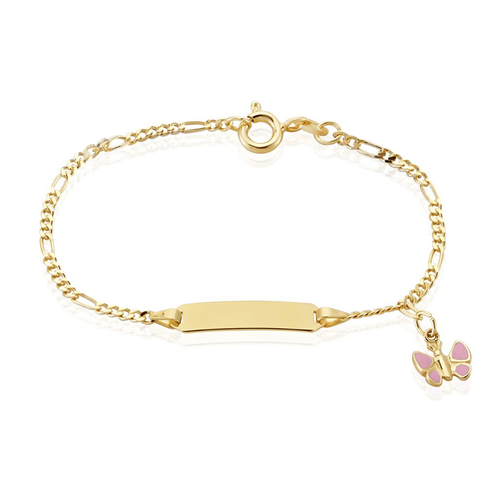 ID Armband Gold 375 Schmetterling Iri Schmetterling 1,90mm , ID Armband ohne Stein