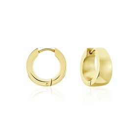 Damen Creolen Titan vergoldet  Allie  6,80mm 1,6cm - Creolen Damen | OROVIVO