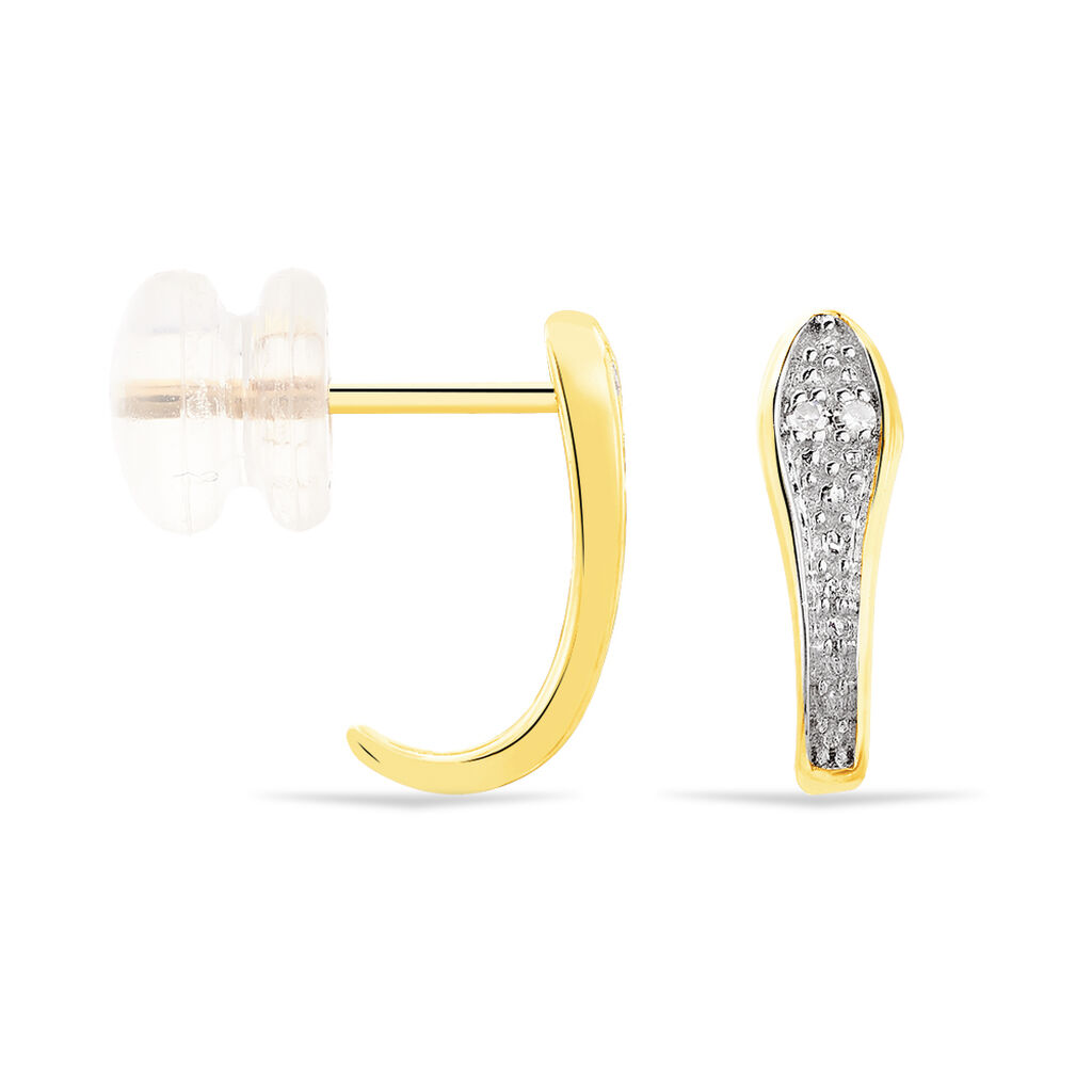 Boucles D'oreilles Or Jaune Cateline - Spannringe Damen | OROVIVO
