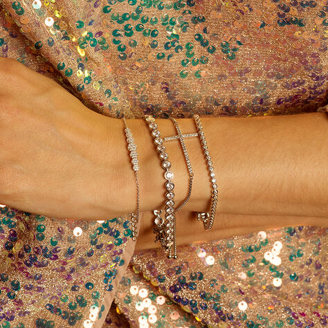 Damen Armband Weißgold 375 Zirkonia - Armbänder mit Anhänger Damen | OROVIVO