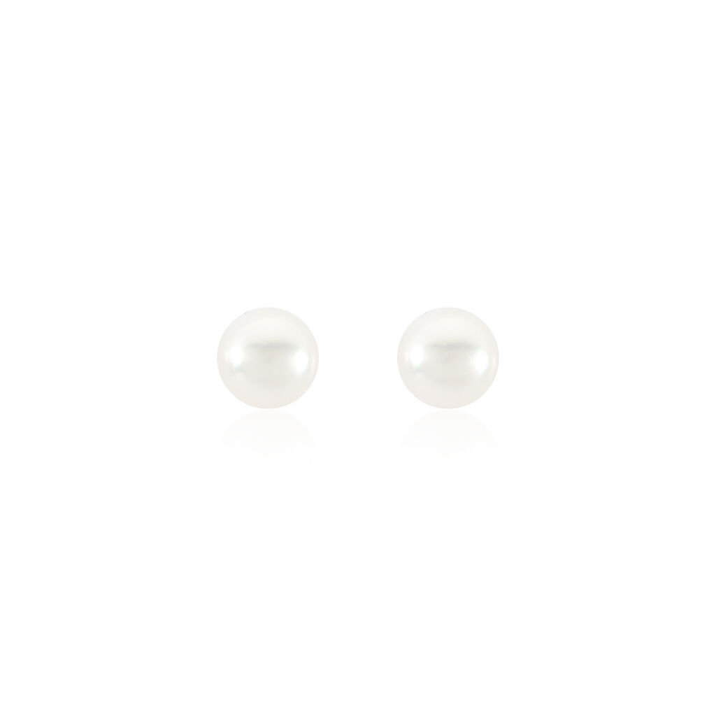 Damen Perlenohrringe Silber 925 Zuchtperlen 9-10mm - Ohrstecker Damen | OROVIVO