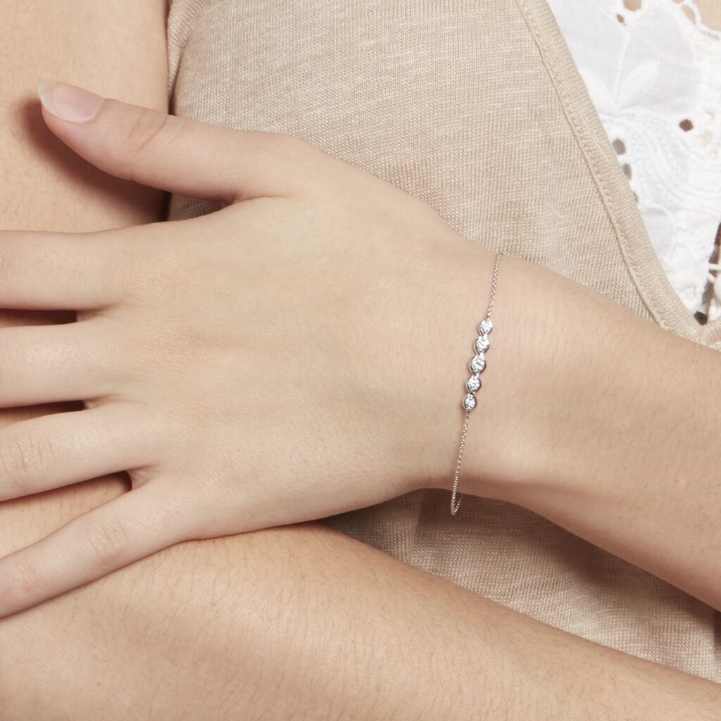Bracelet Or Weiss Norrie Amandes Oxydes - Spannringe Damen | OROVIVO