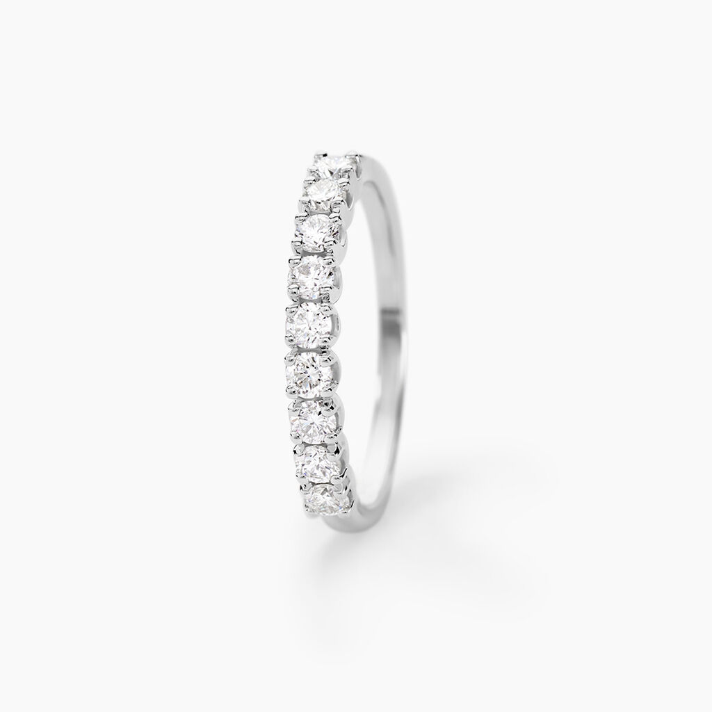 Alliance Hera Or Blanc Diamant - Spannringe Damen | OROVIVO