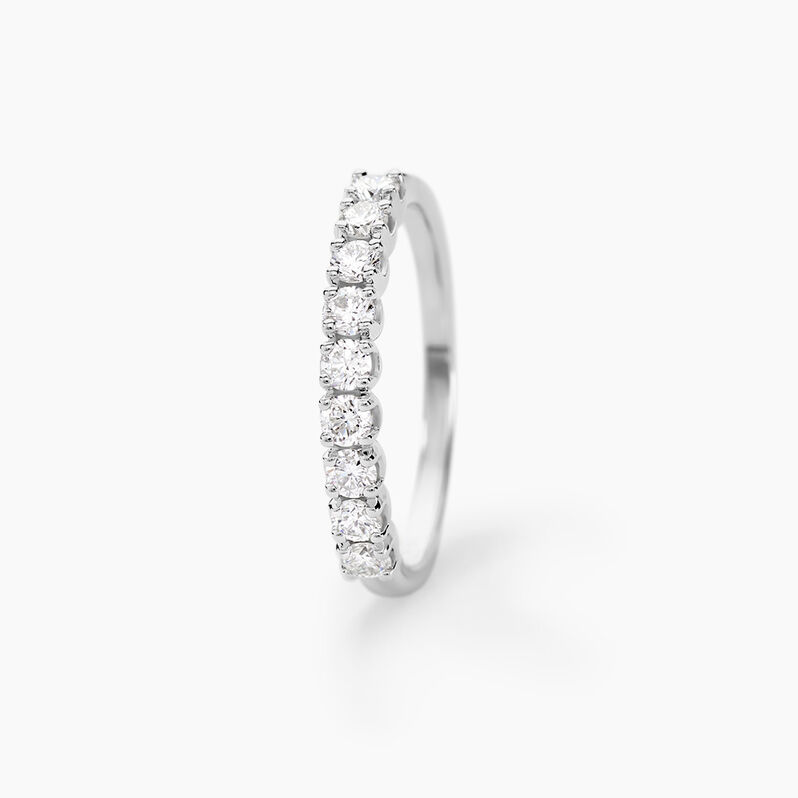 Alliance Hera Or Blanc Diamant - Spannringe Damen | OROVIVO