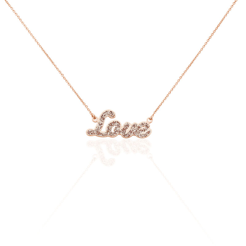 Collier Or Jaune Elenna Motif Love - Spannringe Damen | OROVIVO