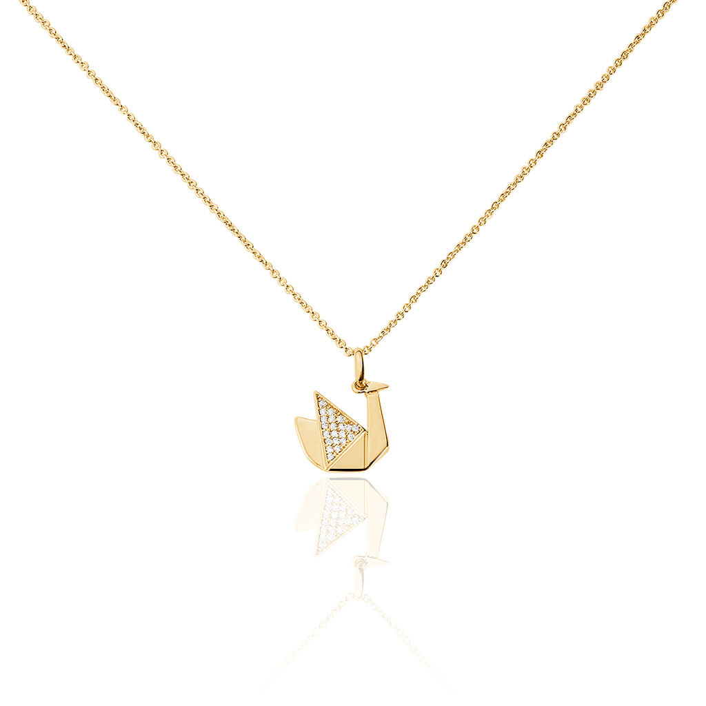 Collier Plaque Or Oga - Spannringe Damen | OROVIVO