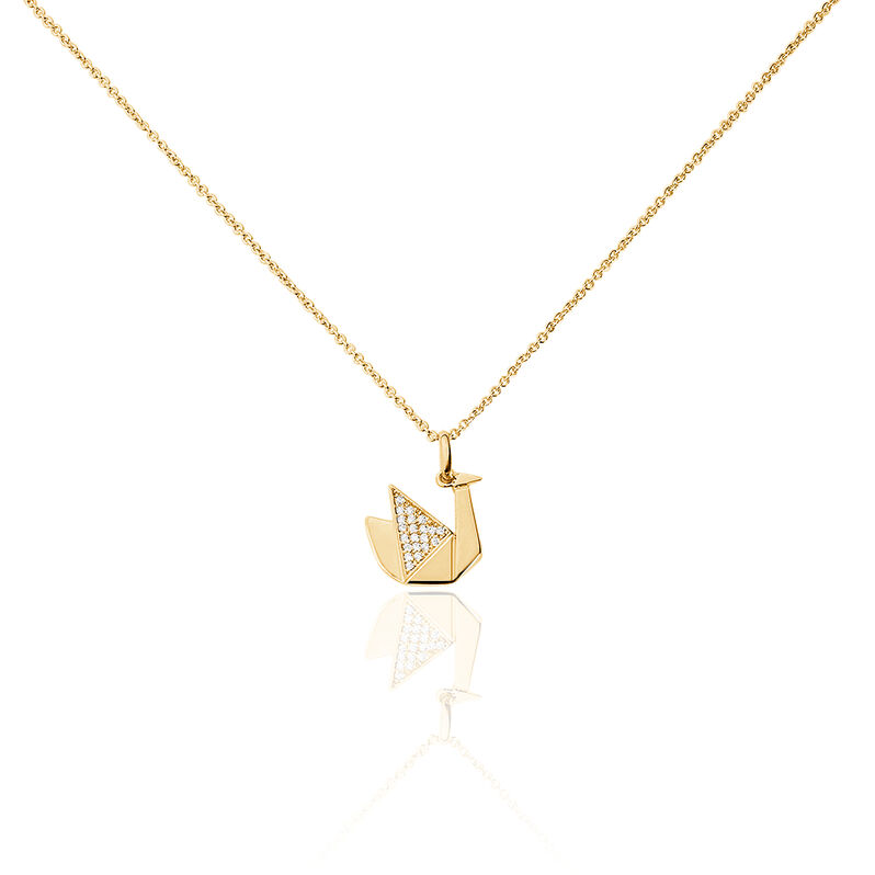 Collier Plaque Or Oga - Spannringe Damen | OROVIVO