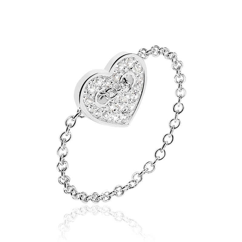 Bague Eliza Argent Blanc Oxyde De Zirconium - Spannringe Damen | OROVIVO