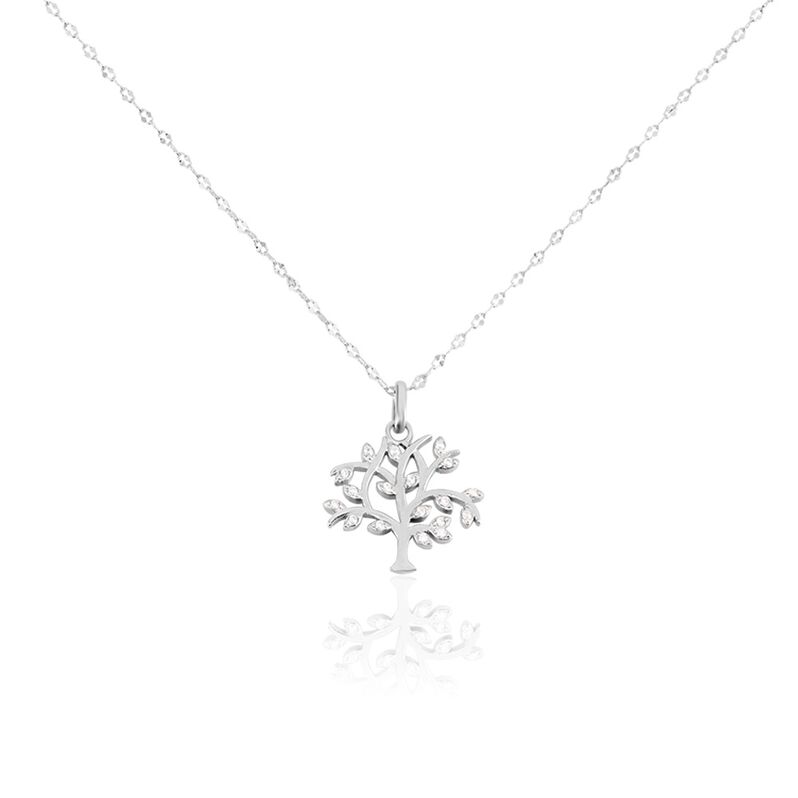 Collier Argent Rhodié Shandelle Oxydes De Zirconium - Spannringe Damen | OROVIVO