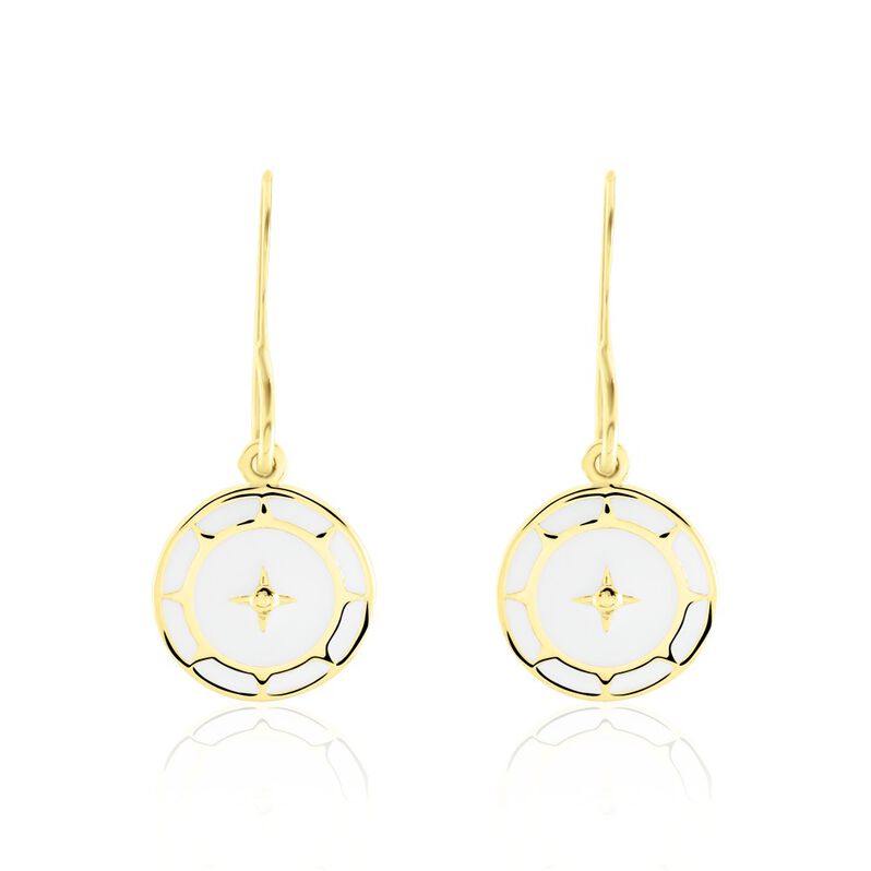 Boucles D'oreilles Pendantes Argent Jaune Vere - Spannringe Damen | OROVIVO