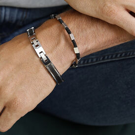 Herrenarmband Textil Geflochten Edelstahl - Armbänder Herren | OROVIVO