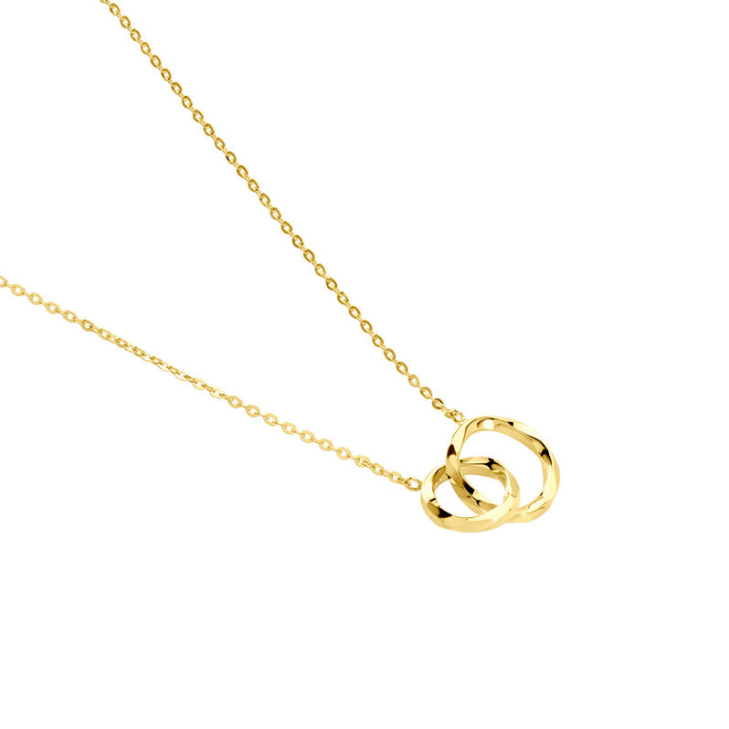 Damen Collier Gold 375 Geometrisch Doblo 4,5cm - Halsketten Damen | OROVIVO