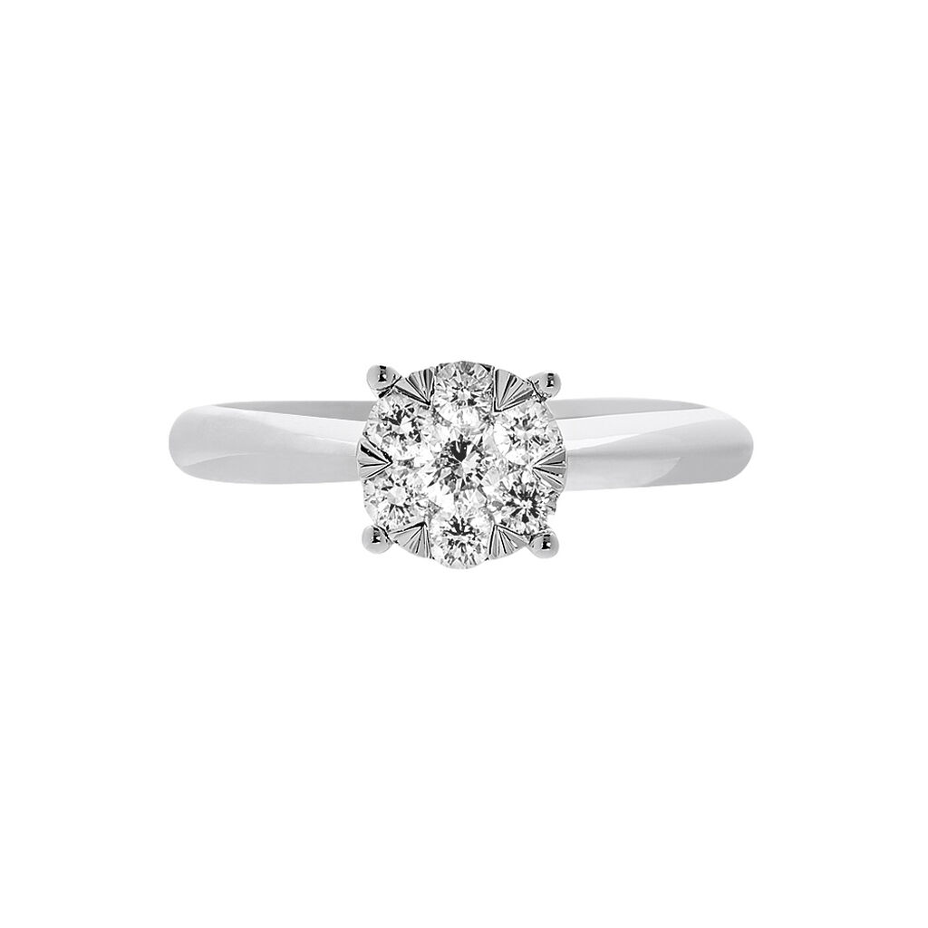 Bague Solitaire Dream Or Blanc Diamant - Spannringe Damen | OROVIVO