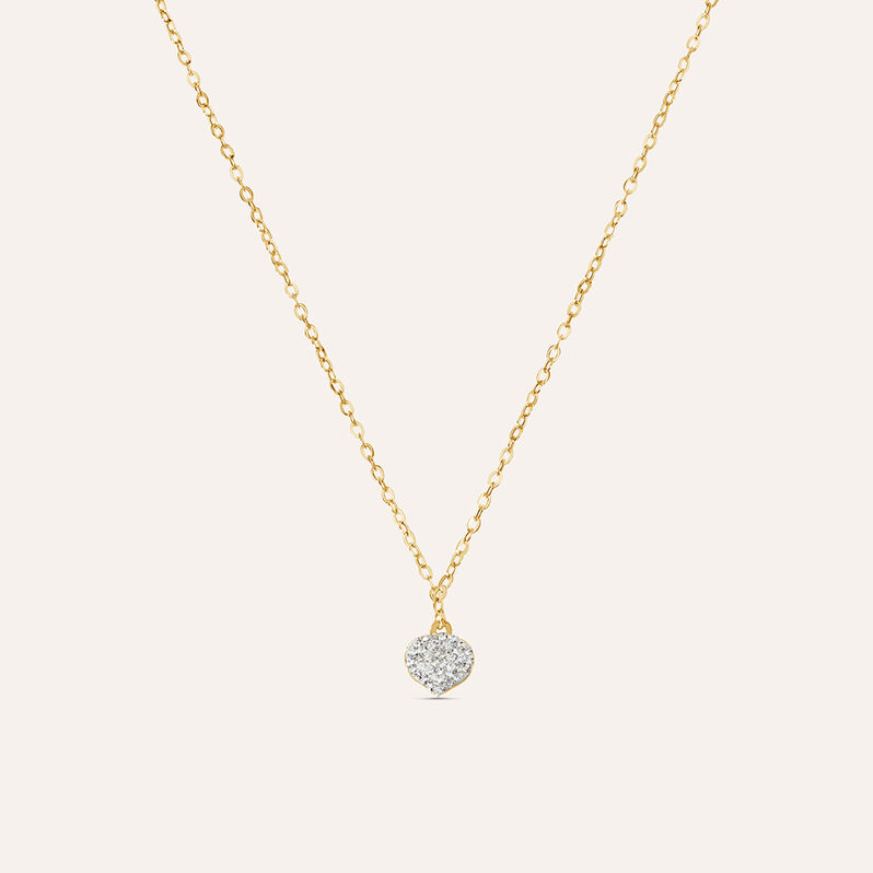 Collana Mon Petit Oro Giallo Cristallo - Spannringe Kinder | OROVIVO