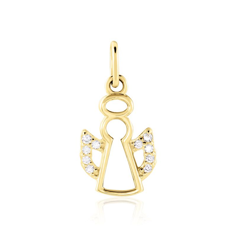 Pendentif Angel32 Or Jaune Oxyde De Zirconium - Spannringe Familie | OROVIVO