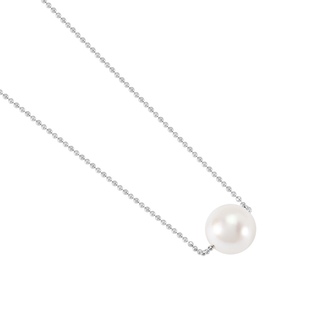Sarah Damen Collier Silber 925 Zuchtperle Wei&szlig;