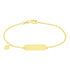 PANZER ID Kinder ID Armband Gold 375 (9 Karat) Herz B 1,4 mm