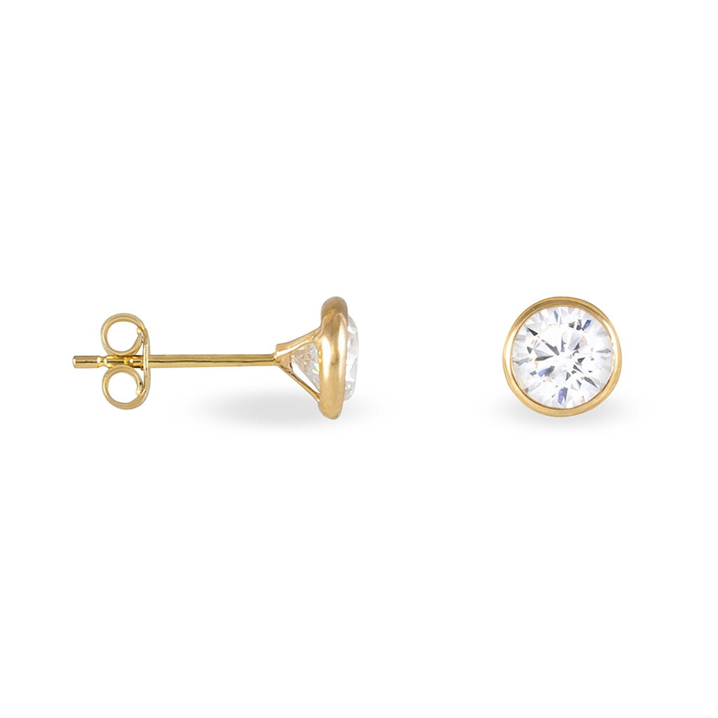 Damen Ohrstecker Gold 375 Zirkonia Darina Zarge  - Ohrstecker Damen | OROVIVO