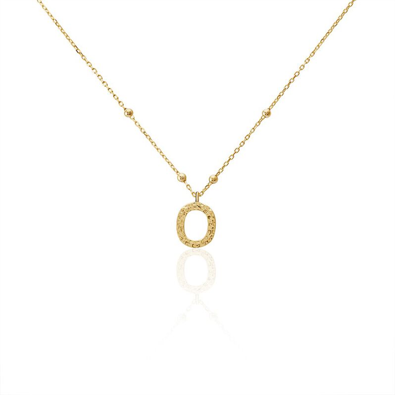 Collier Plaqué Or Jaune Lettra - Spannringe Damen | OROVIVO