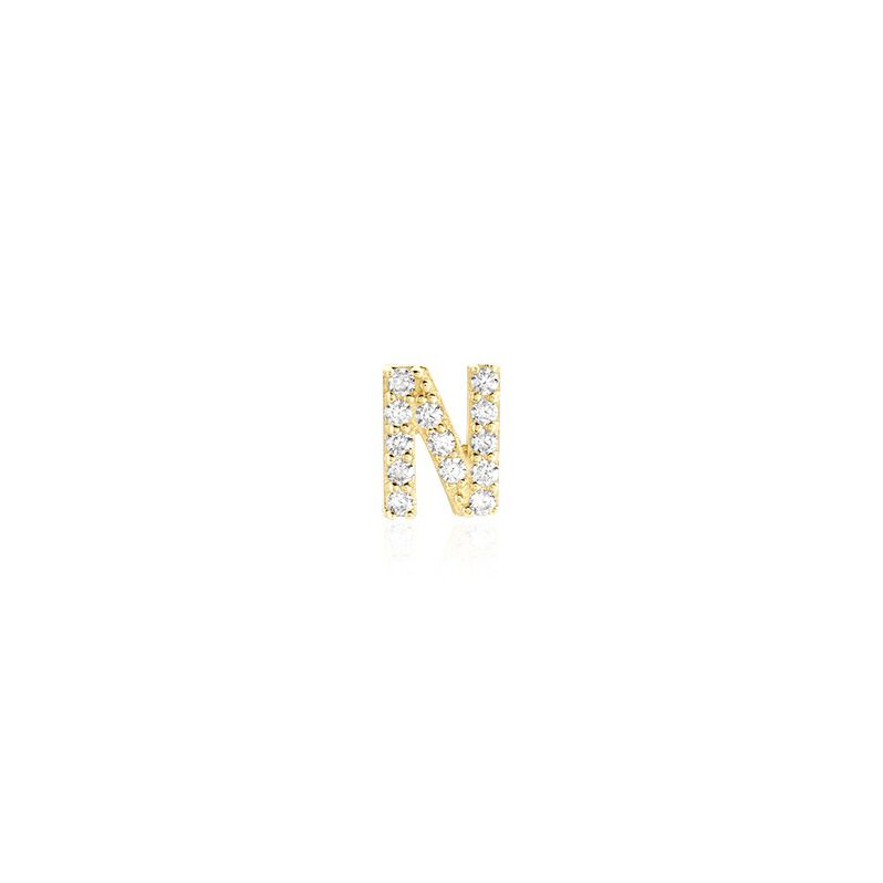 Boucles D'oreilles Puces Jodoca Or Jaune Oxyde De Zirconium - Spannringe Damen | OROVIVO