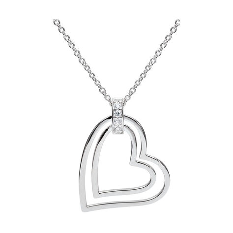 Damen Halskette Silber 925 Zirkonia Herz - Halsketten Damen | OROVIVO