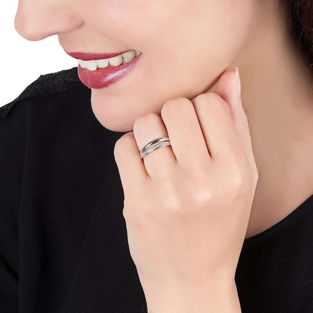 Damenring Silber 925 Zirkonia Celimente - Ringe mit Stein Damen | OROVIVO