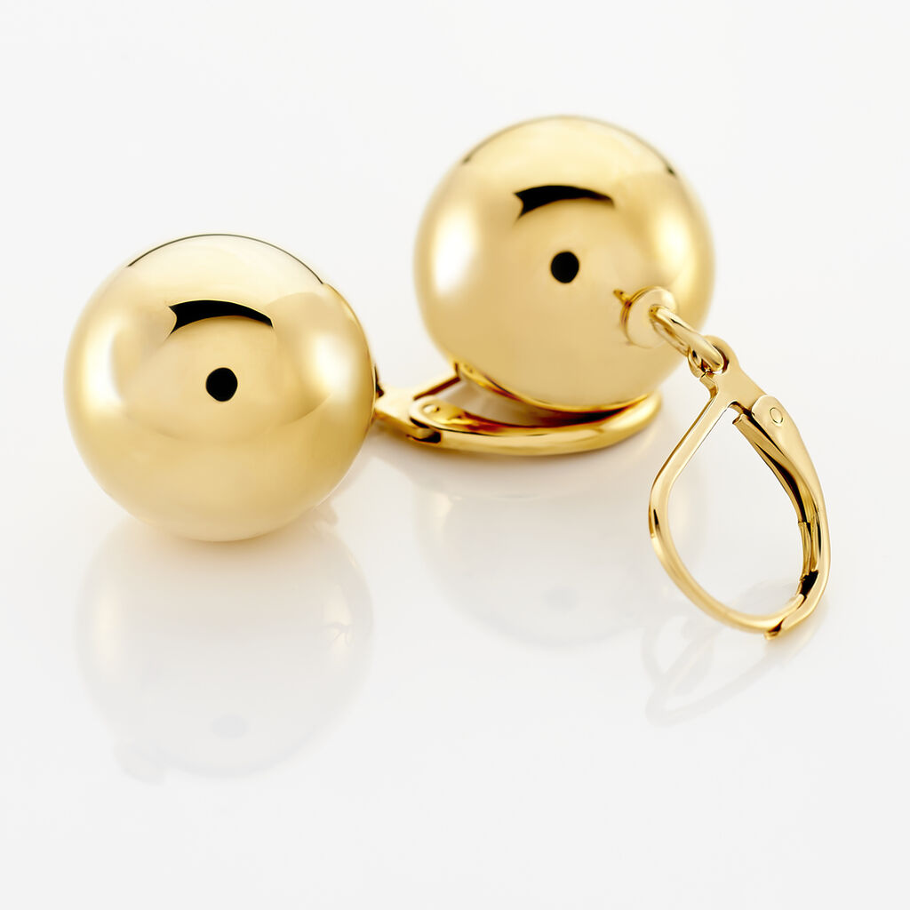 Boucles D'oreilles Acier Dore Aissata - Spannringe Damen | OROVIVO