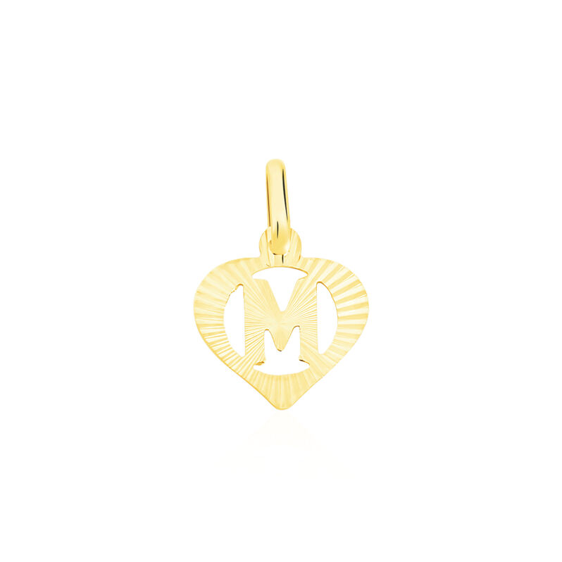 Anhänger Gold 375 Buchstabe M Herz - Schmuckanhänger Damen | OROVIVO