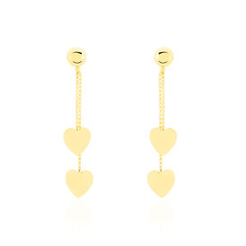 Damen Ohrstecker Lang Gold 375 Herz - Ohrstecker lang Damen | OROVIVO