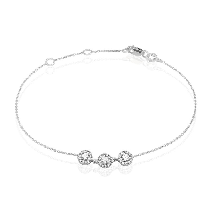 Bracelet Kandyce Or Blanc Oxyde De Zirconium - Spannringe Damen | OROVIVO