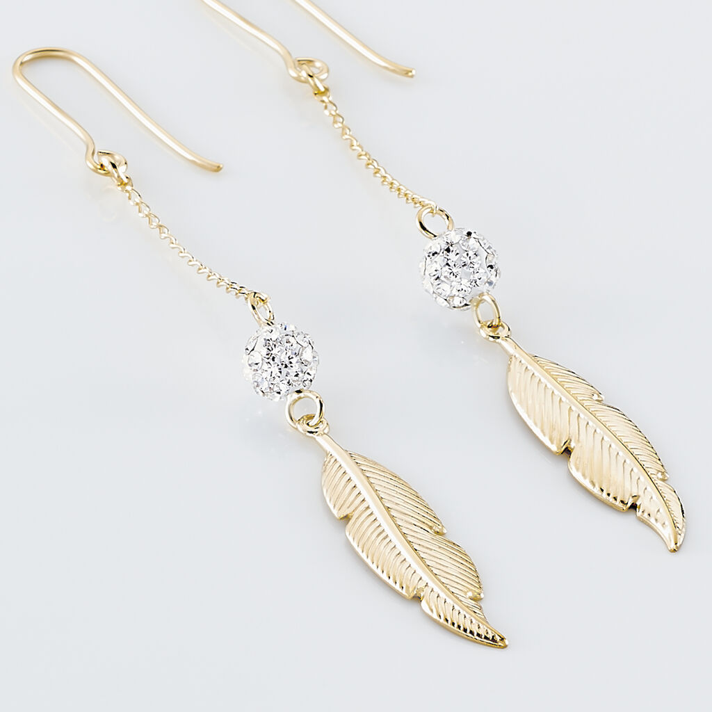 Boucles D'oreilles Or Jaune Powoo - Spannringe Damen | OROVIVO