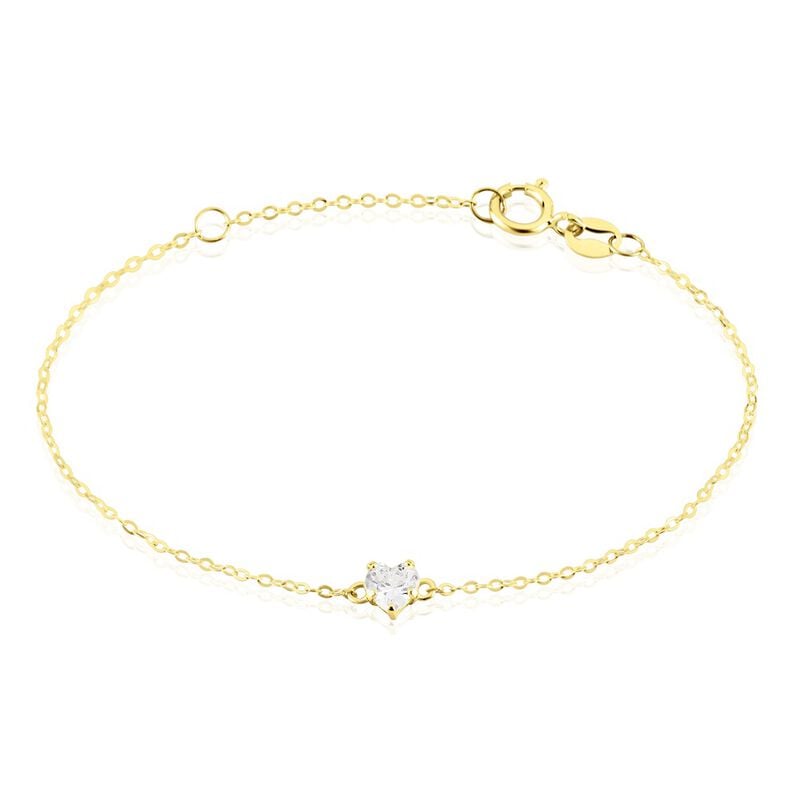 Bracelet Or Jaune Ava Oxyde De Zirconium - Spannringe Kinder | OROVIVO