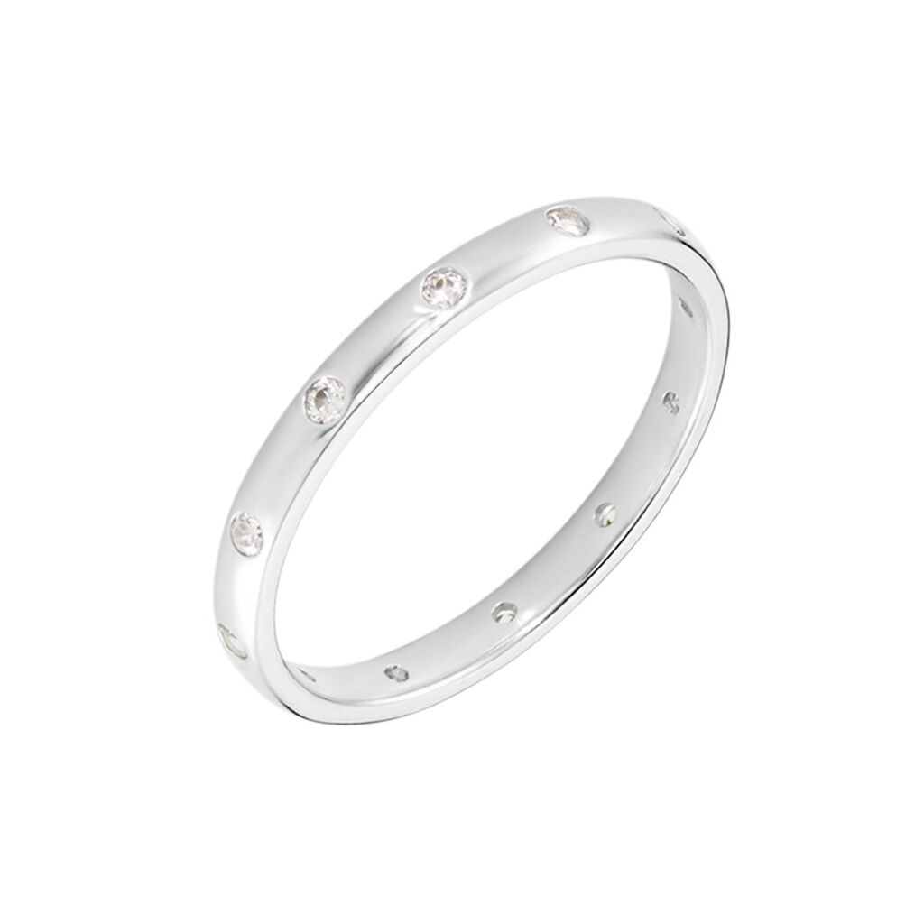 Damen Ring Silber 925 Zirkonia Alexis 2,20mm  - Ringe mit Stein Damen | OROVIVO