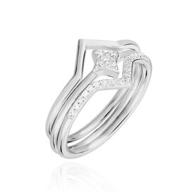Damenring Silber 925 Zirkonia  - Ringe mit Stein Damen | OROVIVO