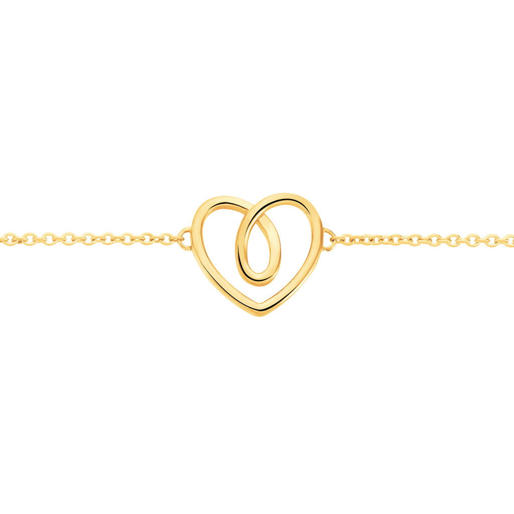 Damenarmband Edelstahl Vergoldet Herz - Armbänder mit Anhänger Damen | OROVIVO